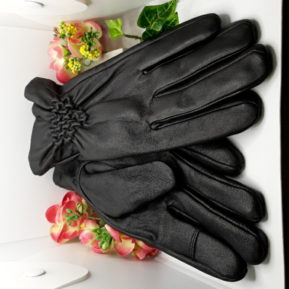 Leather Fleece Lined Women's Gloves XL